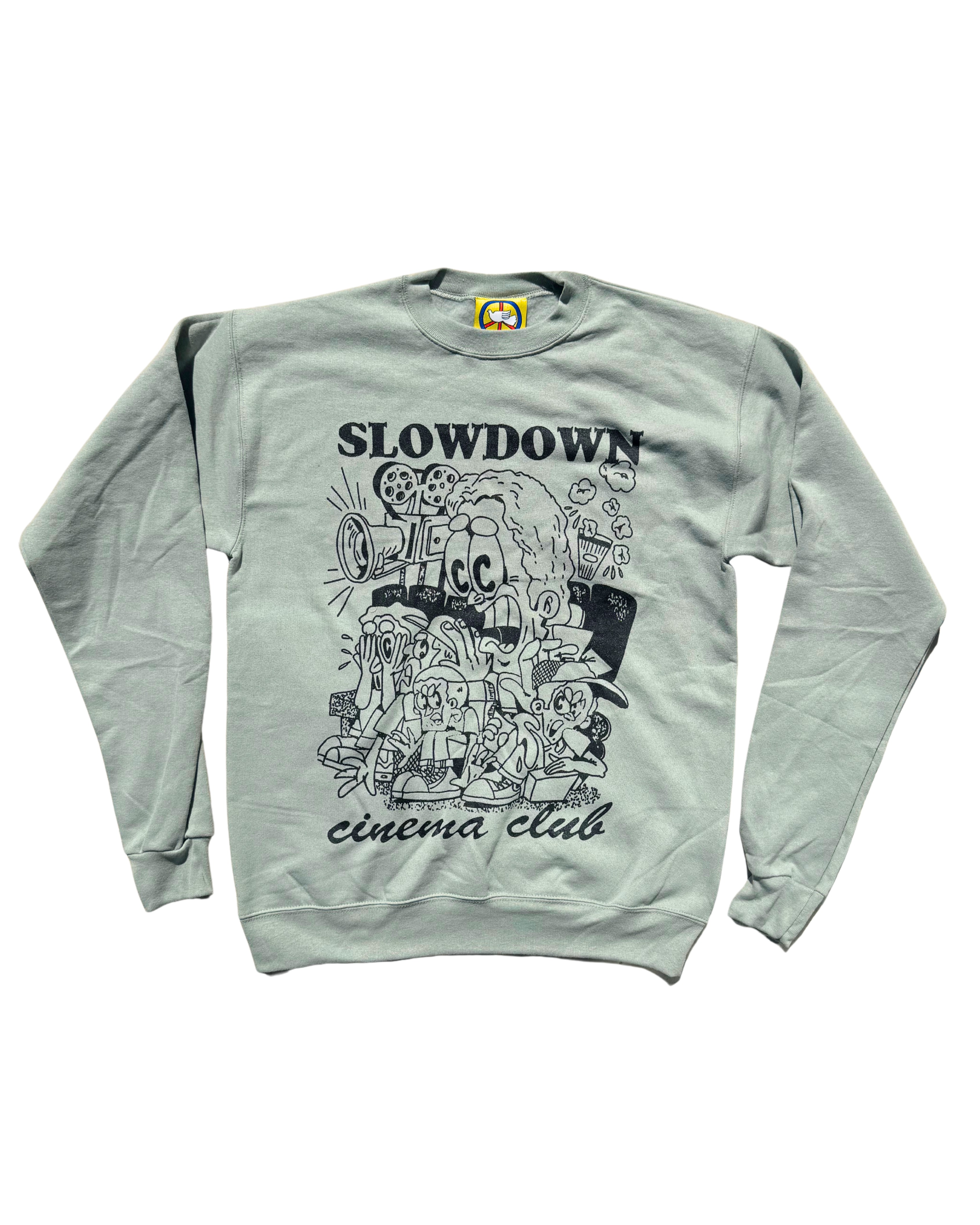 Slowdown Cinema Club Sweatshirt - Stonewashed Green