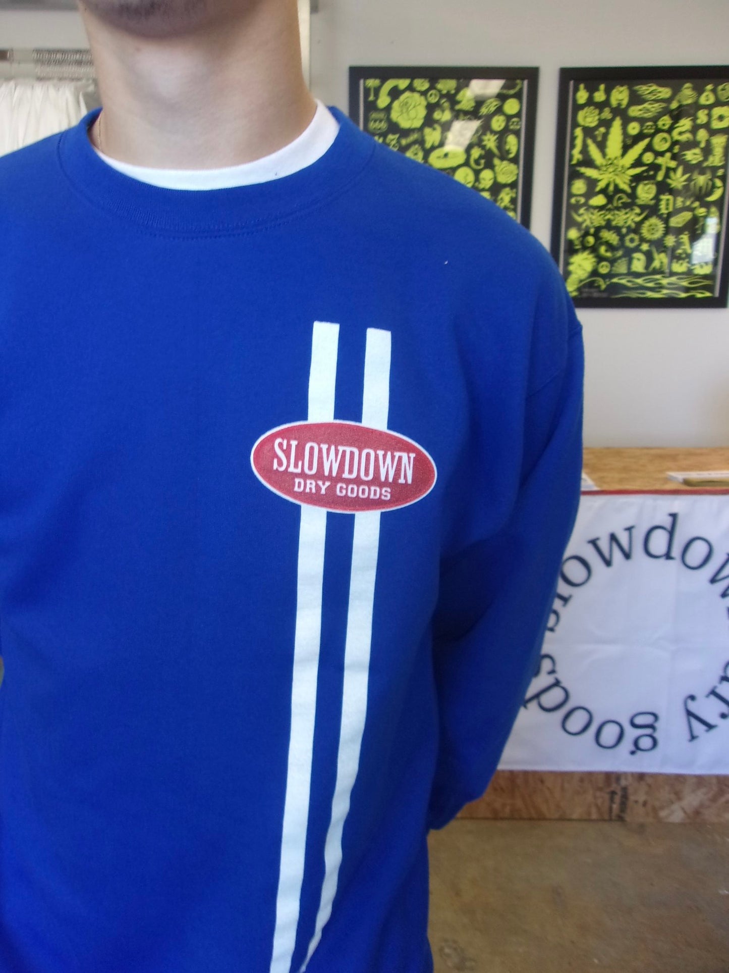 Stripe Sweatshirt Blue