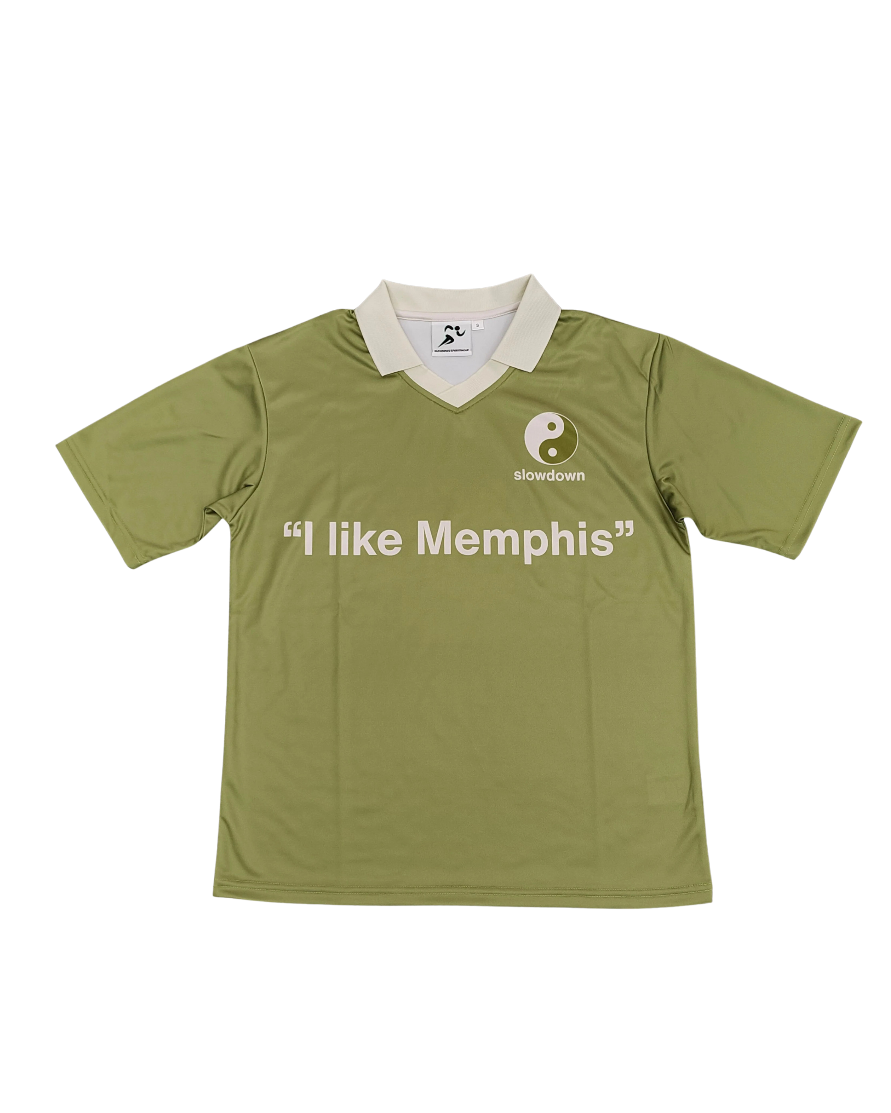 Slowdown Basic Memphis Jersey - Light Olive