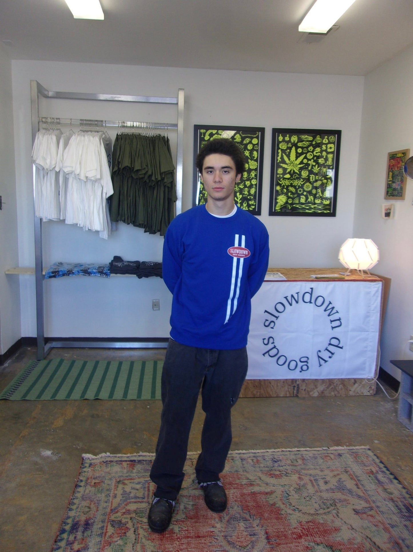 Stripe Sweatshirt Blue