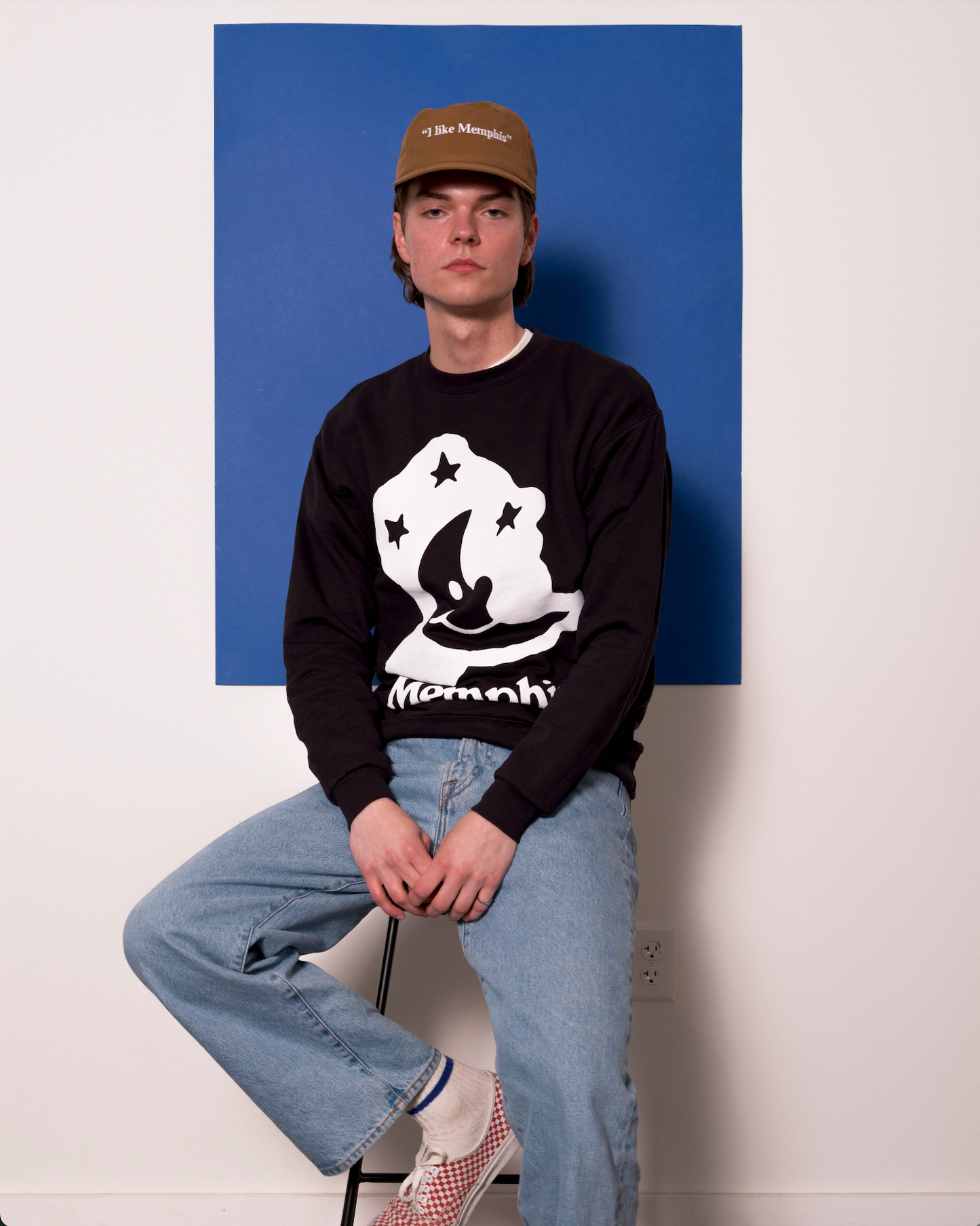 Memphis Moon Sweatshirt- Black