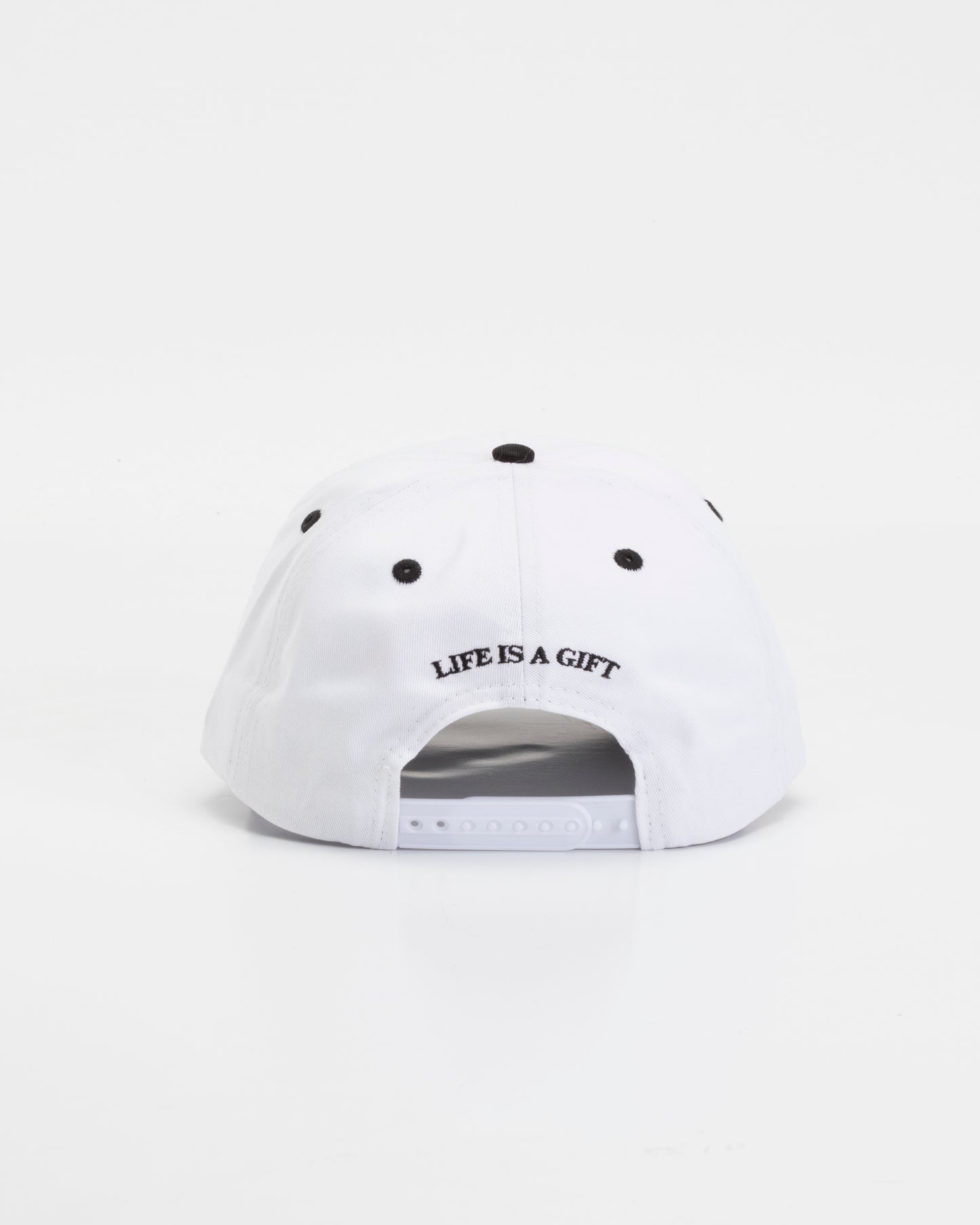 White and Black Slowdown Dry Goods Staple Hat