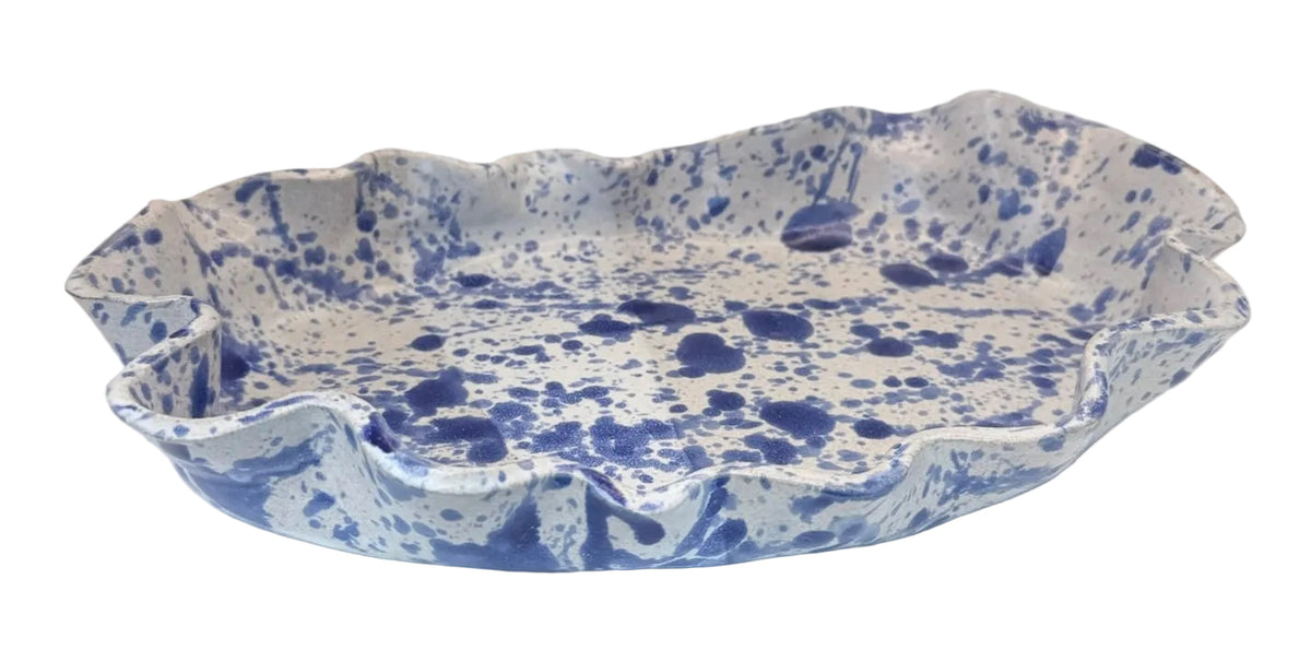 KB Pottery Ruffle Oval Platter