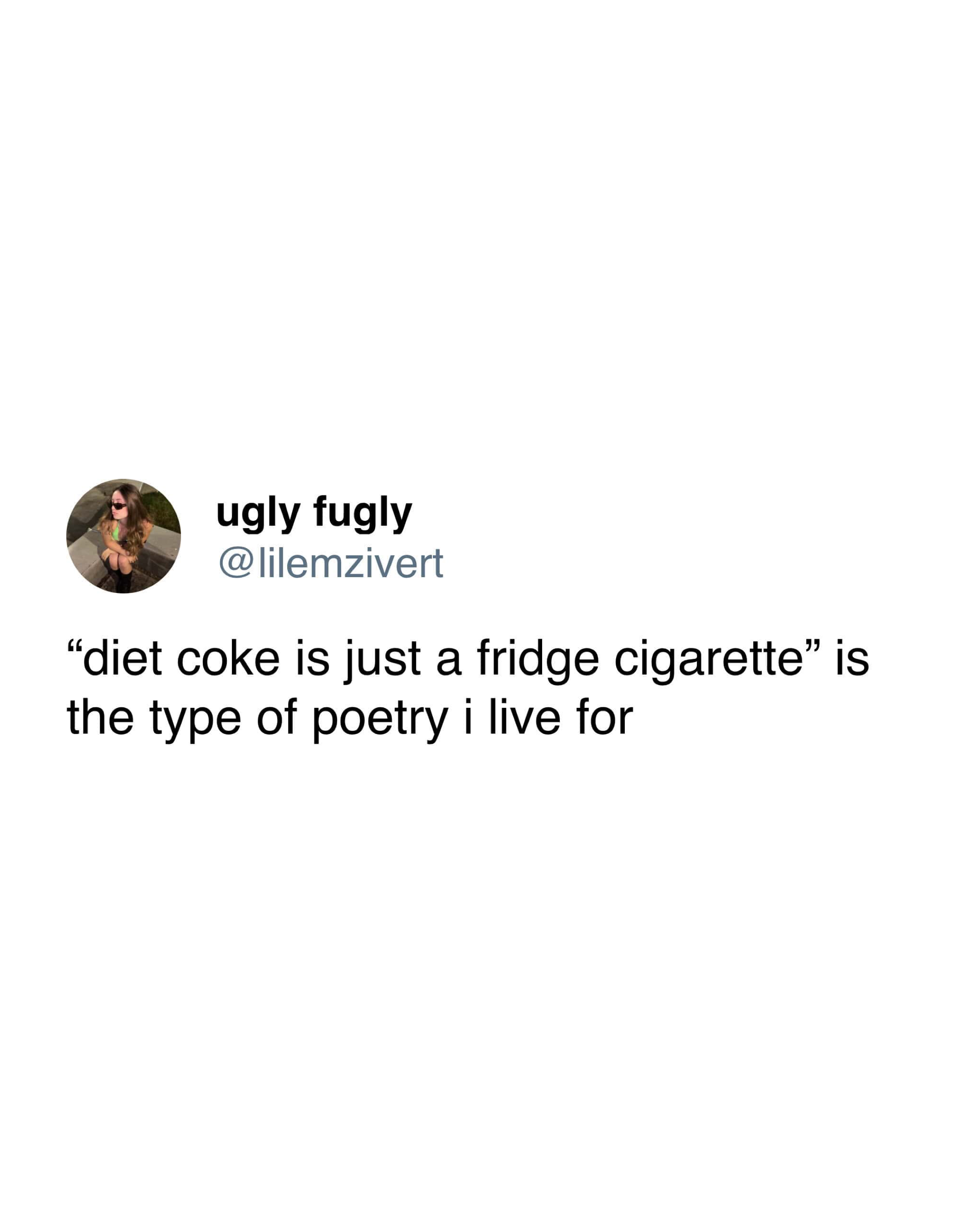 Fridge Cigarette Diet Coke Enamel Pin