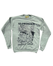 Slowdown Cinema Club Sweatshirt - Stonewashed Green