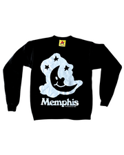 Memphis Moon Sweatshirt- Black