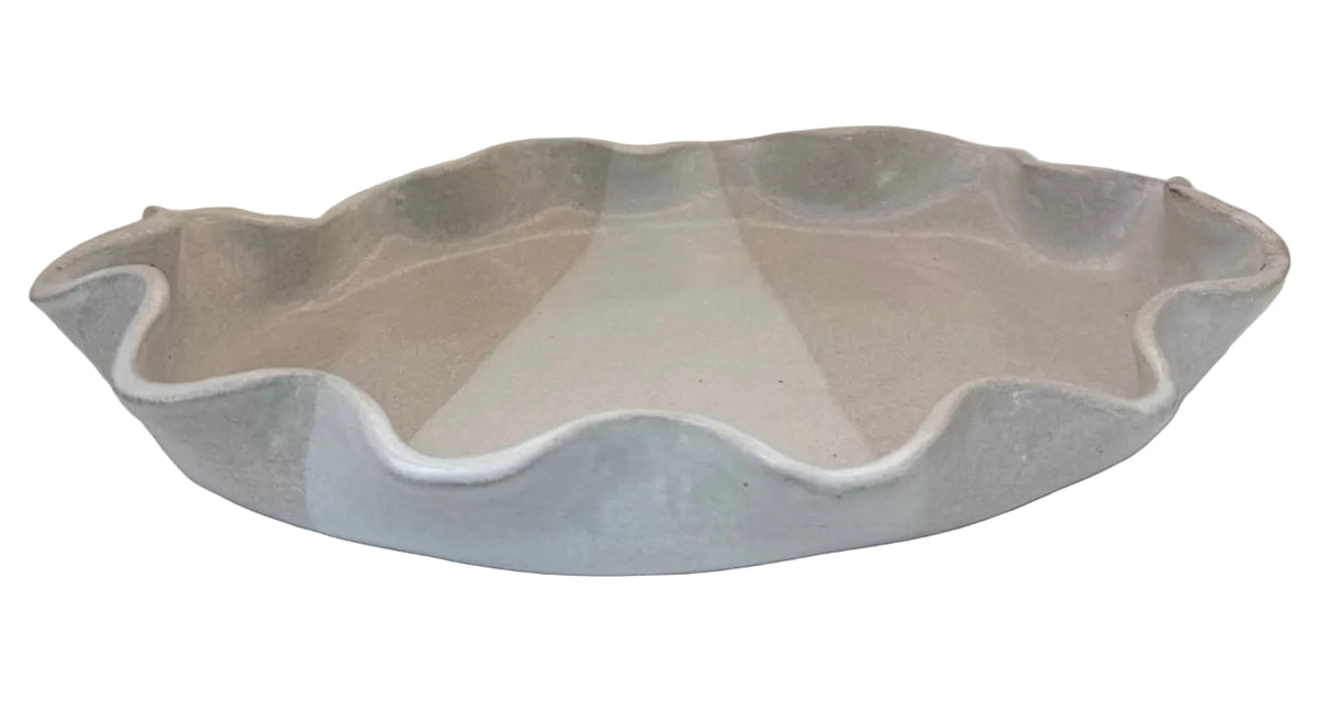 KB Pottery Ruffle Oval Platter