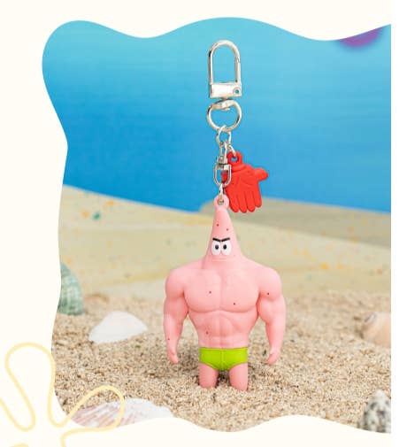 SpongeBob Muscl Buff Series Random Figure Keychain Blind Box