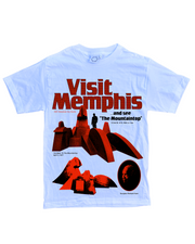 White Visit Memphis MLK Monument Shirt
