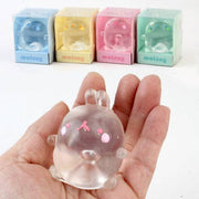 Molang Clear Mochi Squishy Figure Fidget- Stress Relief