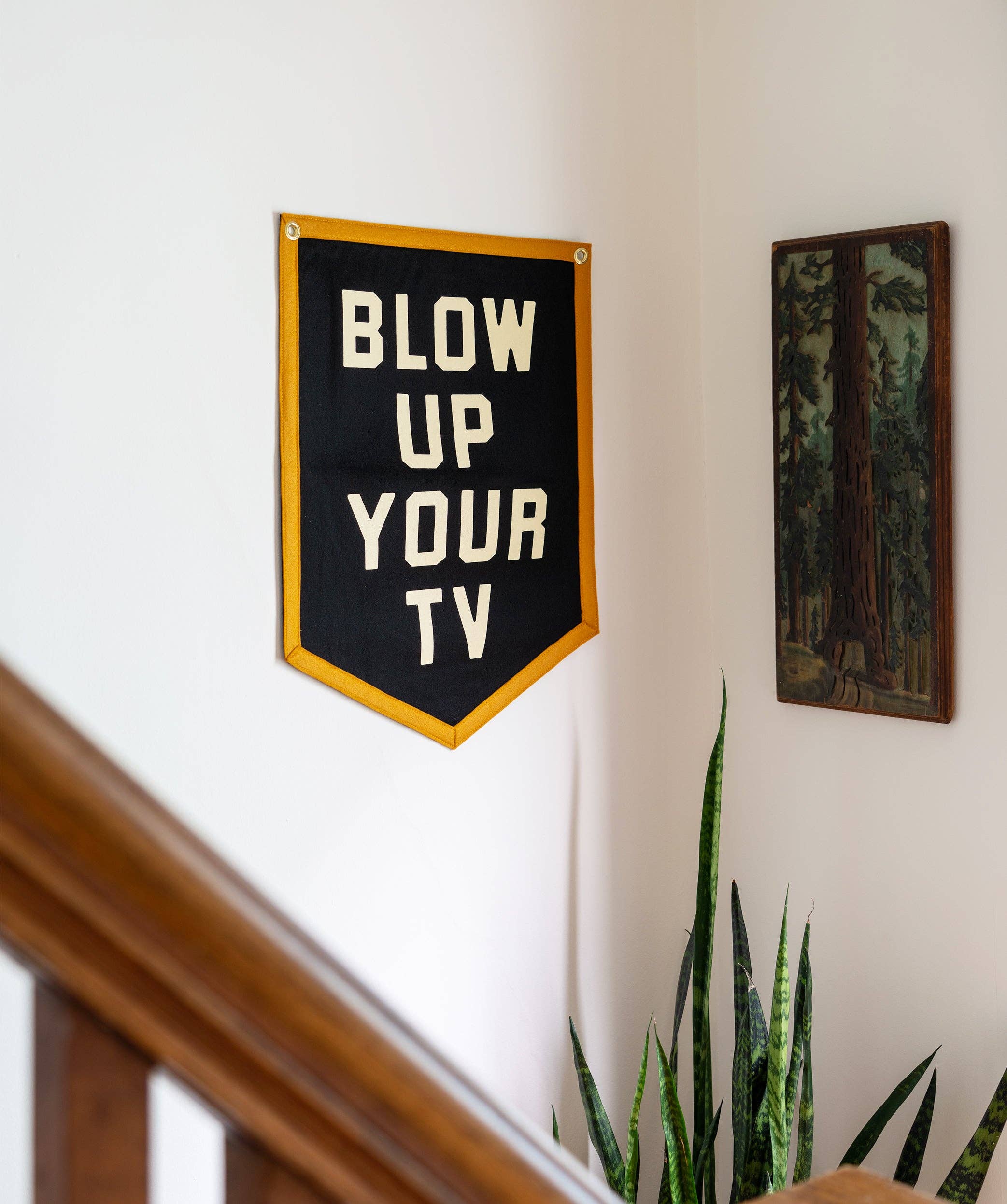 Blow Up Your TV Camp Flag • John Prine x Oxford Pennant