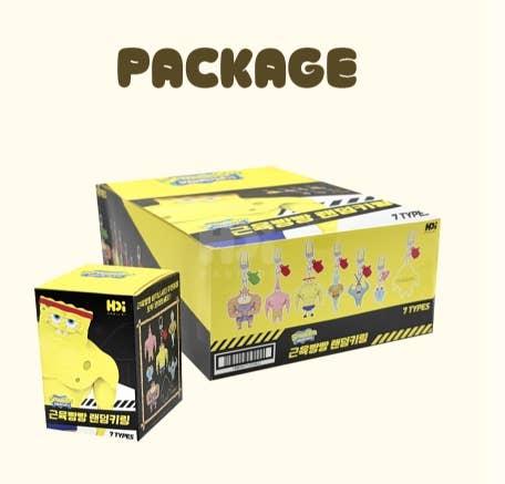 SpongeBob Muscl Buff Series Random Figure Keychain Blind Box