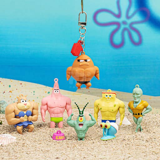 SpongeBob Muscl Buff Series Random Figure Keychain Blind Box
