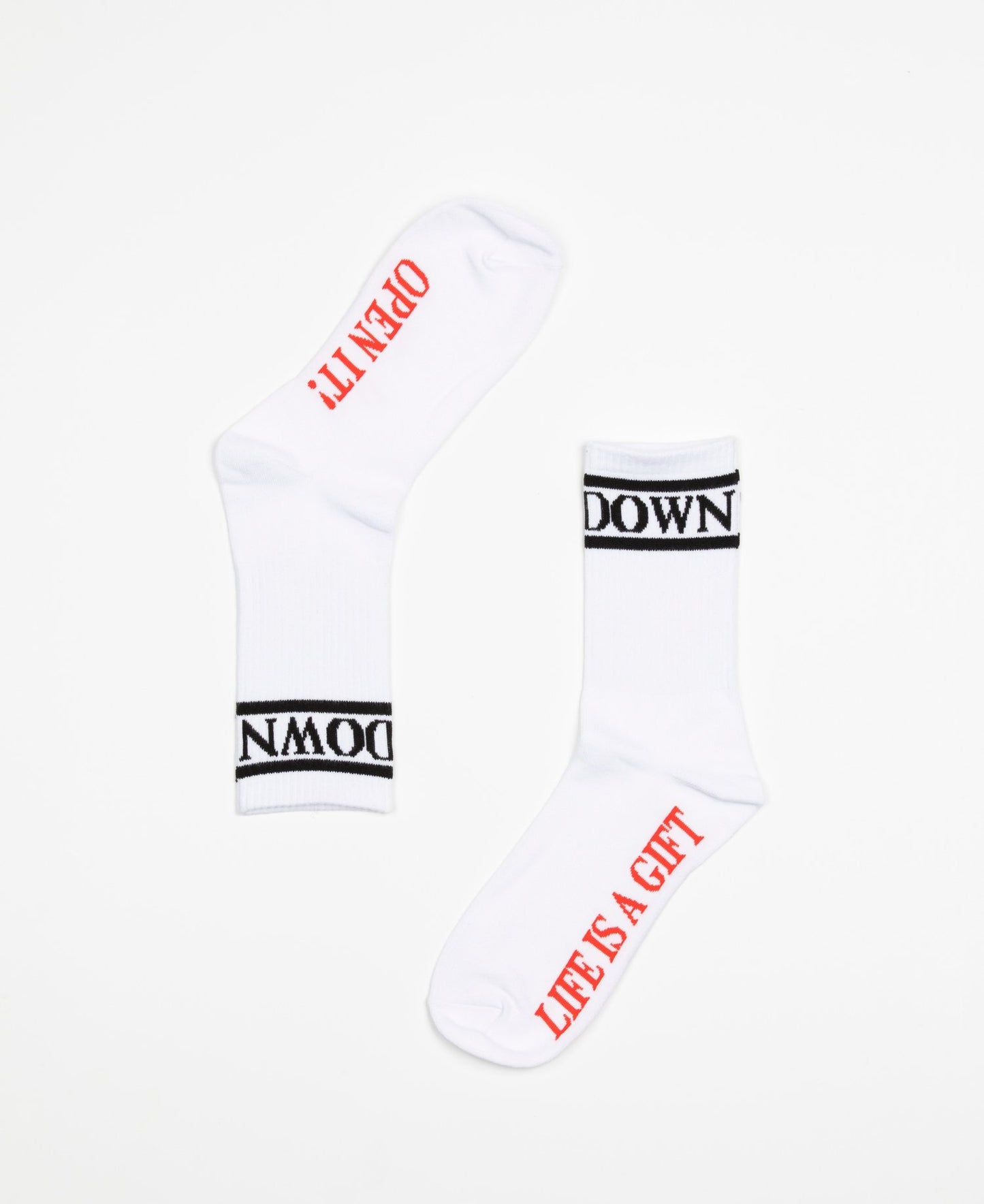 White Life is a Gift Socks