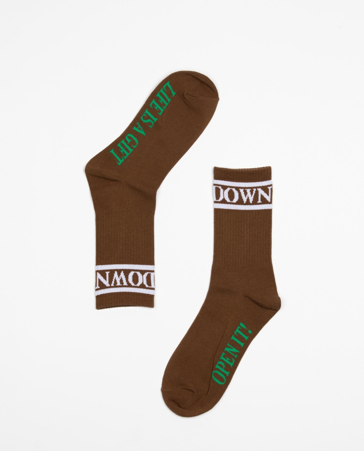 Brown Life is a Gift Socks