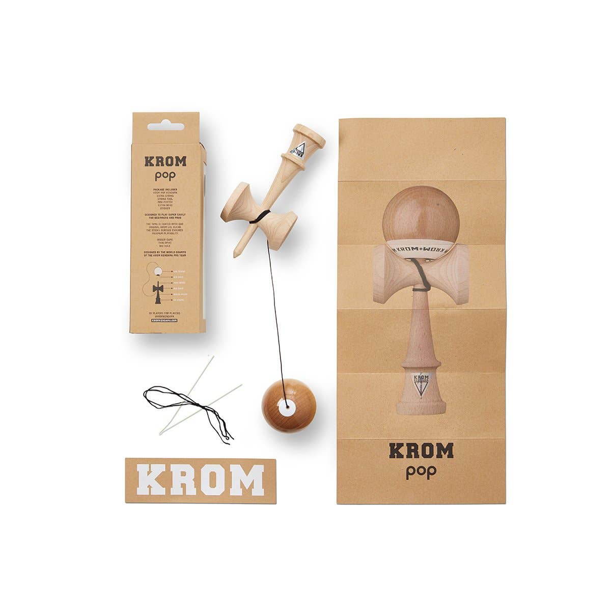 KROM · POP LOL NAKED · KENDAMA