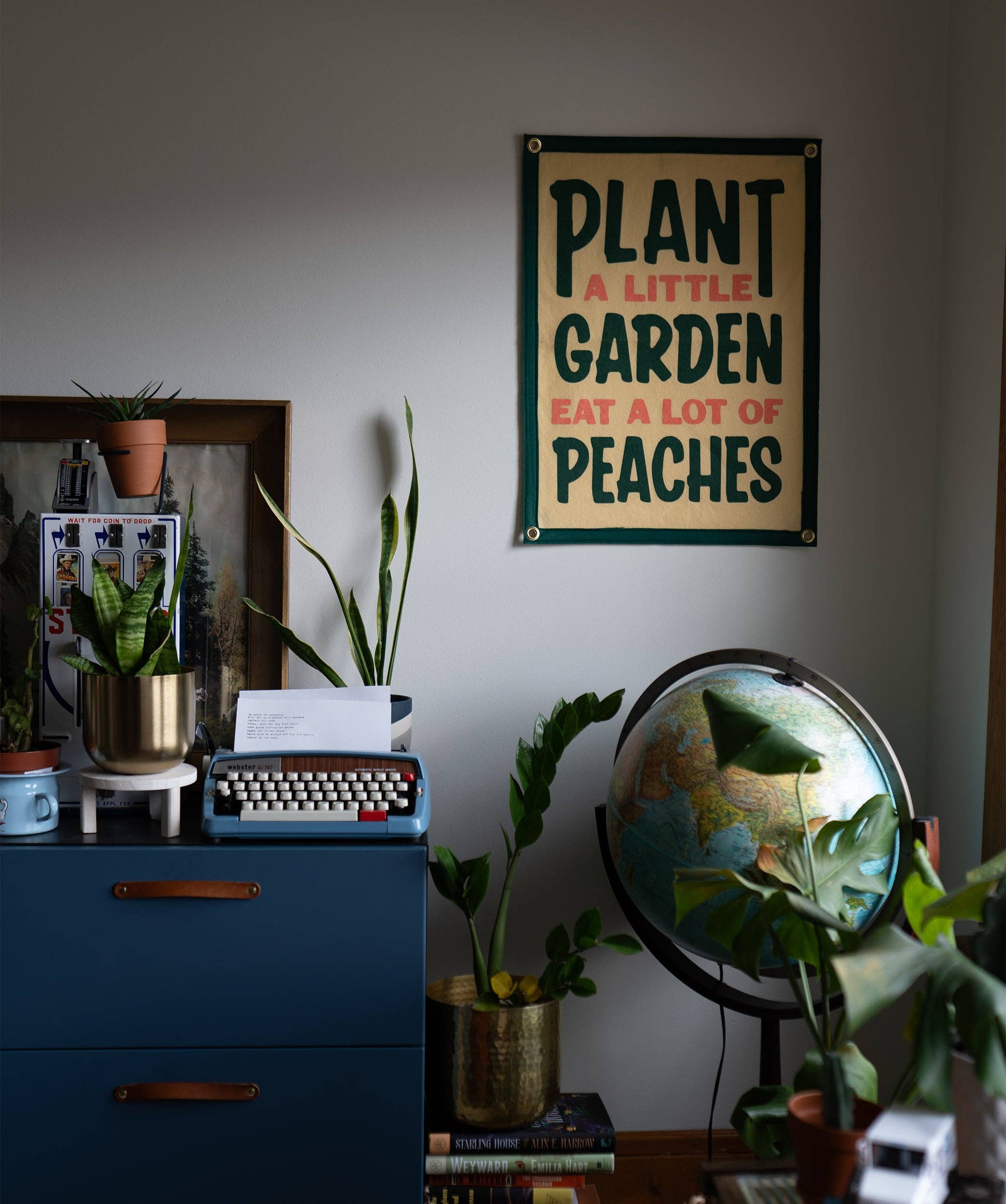 Plant A Little Garden Eat A Lot Of Peaches Camp Flag • John