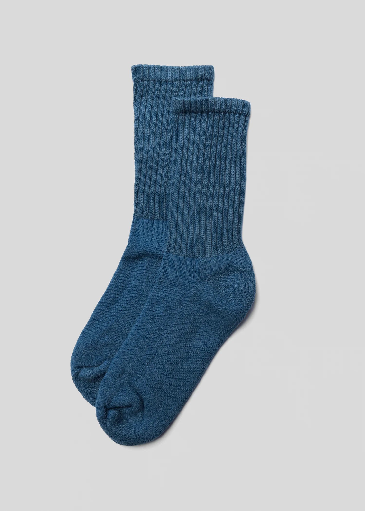 American Trench Retro Solid Crew Sock - Denim