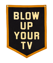Blow Up Your TV Camp Flag • John Prine x Oxford Pennant