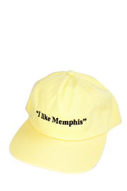 “I like Memphis” Yellow Unstructured Hat