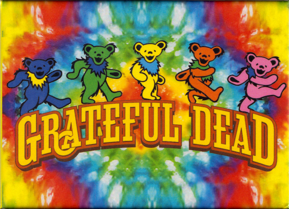 Magnet - Grateful Dead Tie Dye Jerry Bears 1960s Rock Music