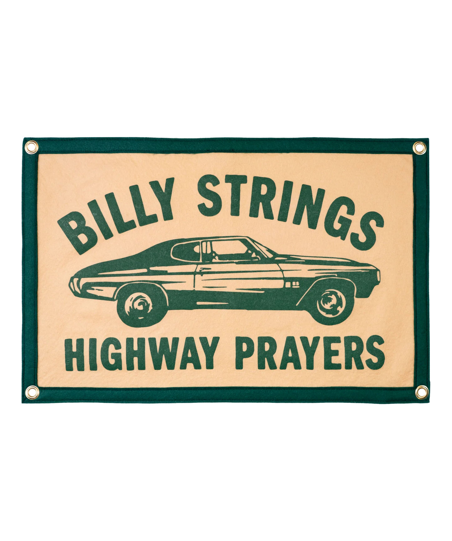 Highway Prayers Camp Flag • Billy Strings x Oxford Pennant