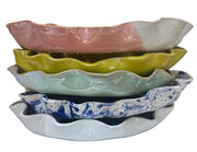 KB Pottery Ruffle Oval Platter