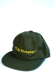 “I like Memphis” Light Green Unstructured Hat