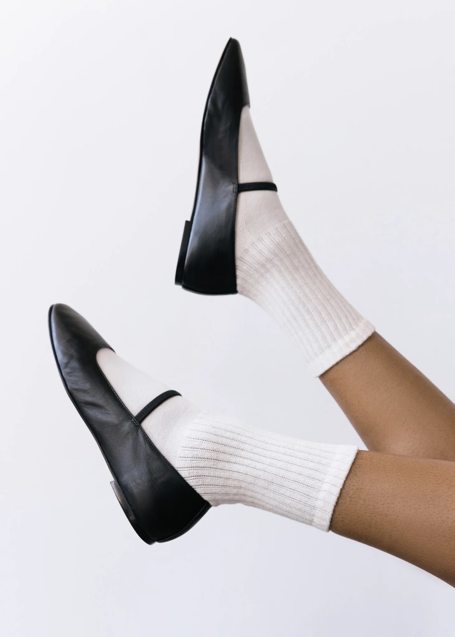 American Trench Retro Solid Crew Sock - Natural