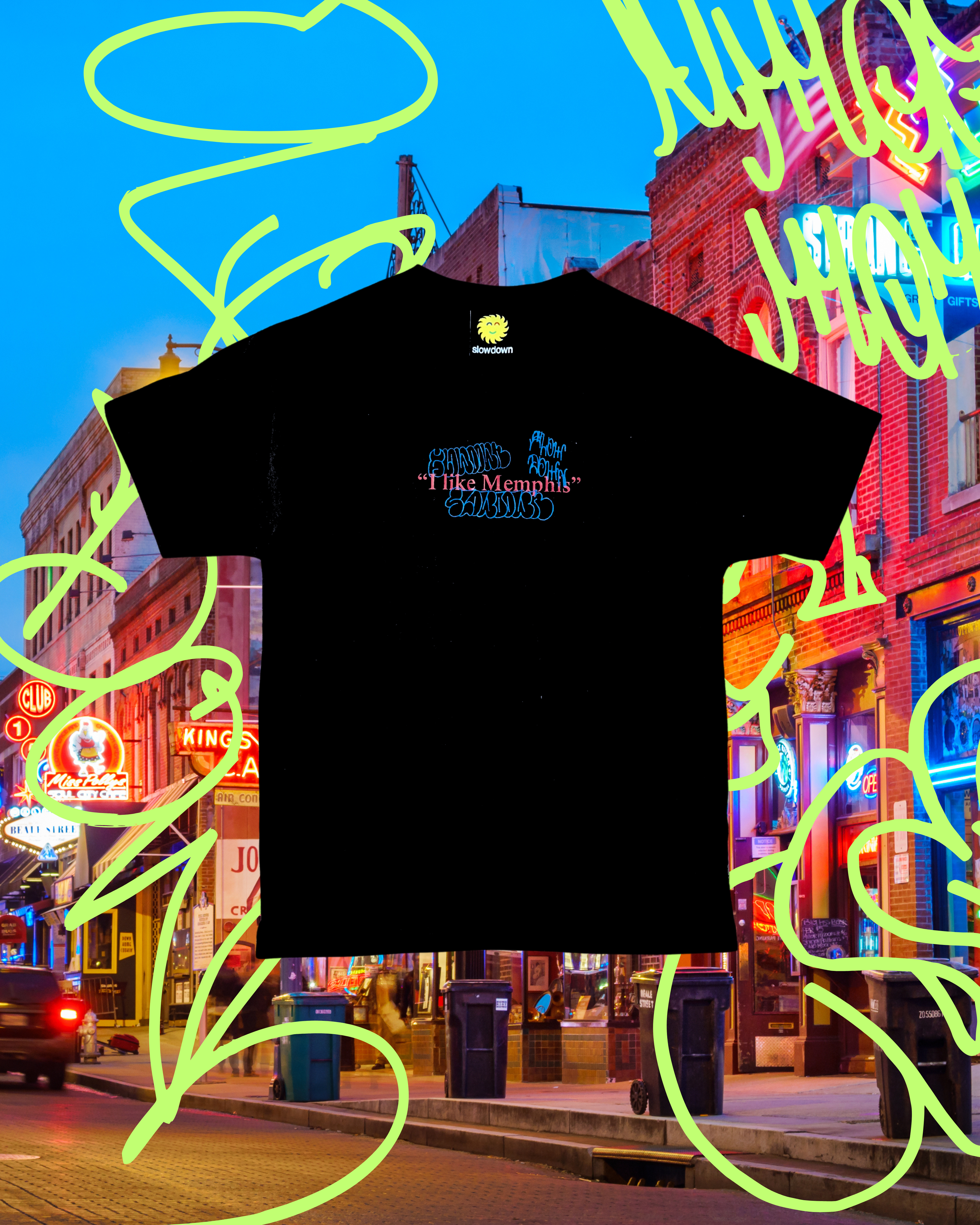 “I like Memphis” Graffiti Shirt