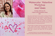 Emily Jones Watercolor Valentine Workshop