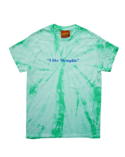 “I like Memphis” Green Tie Dye