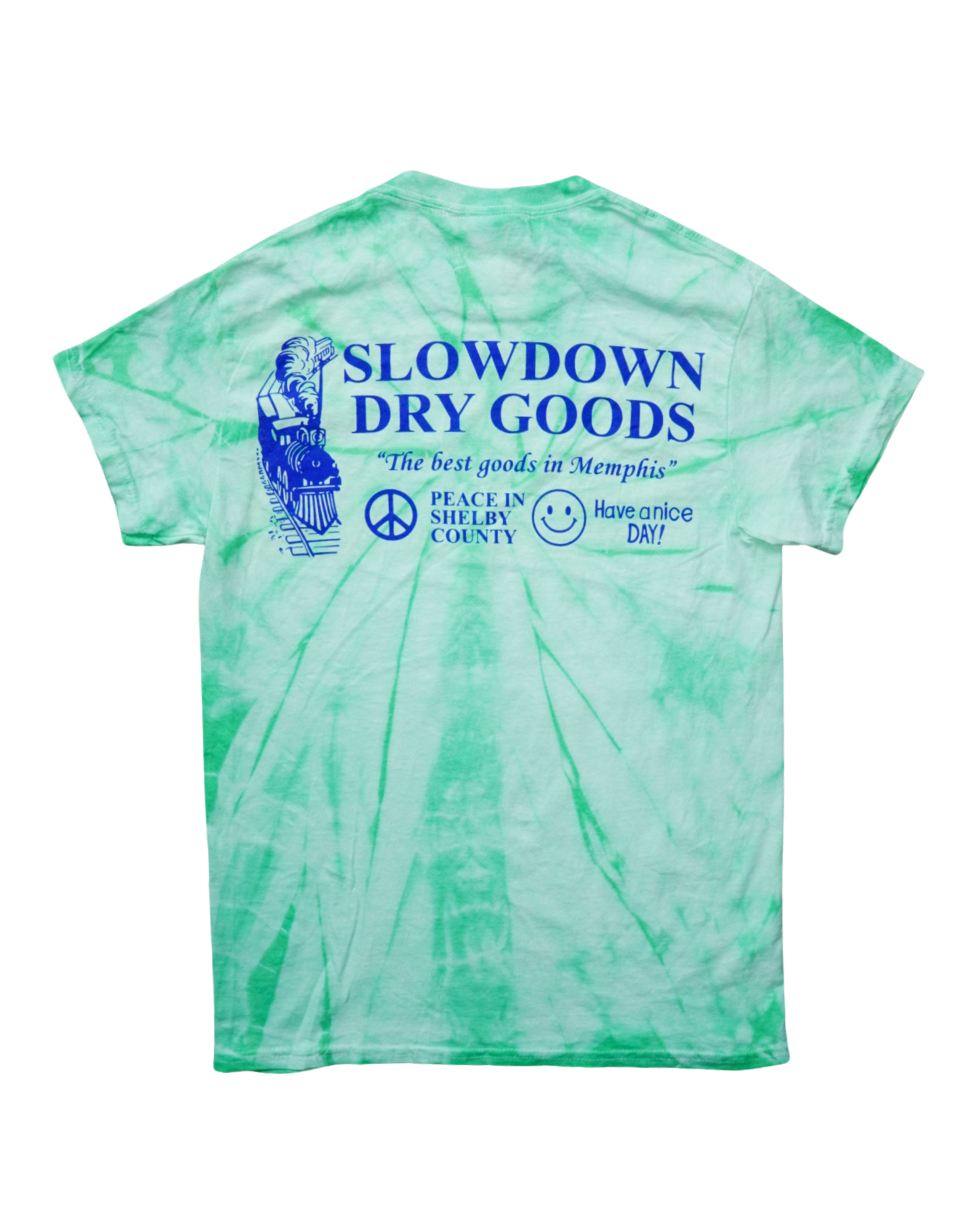 “I like Memphis” Green Tie Dye