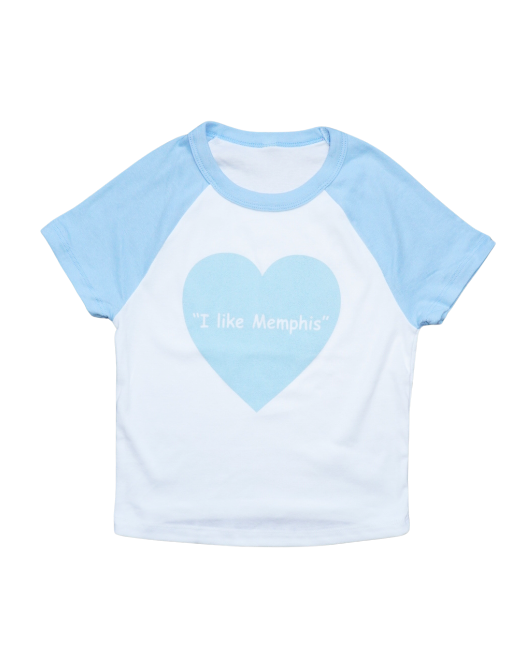 Light Blue “I like Memphis” TINY Tee