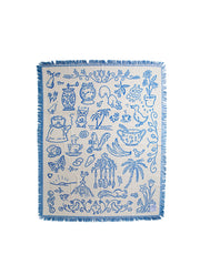 “Good Morning” Woven Blanket