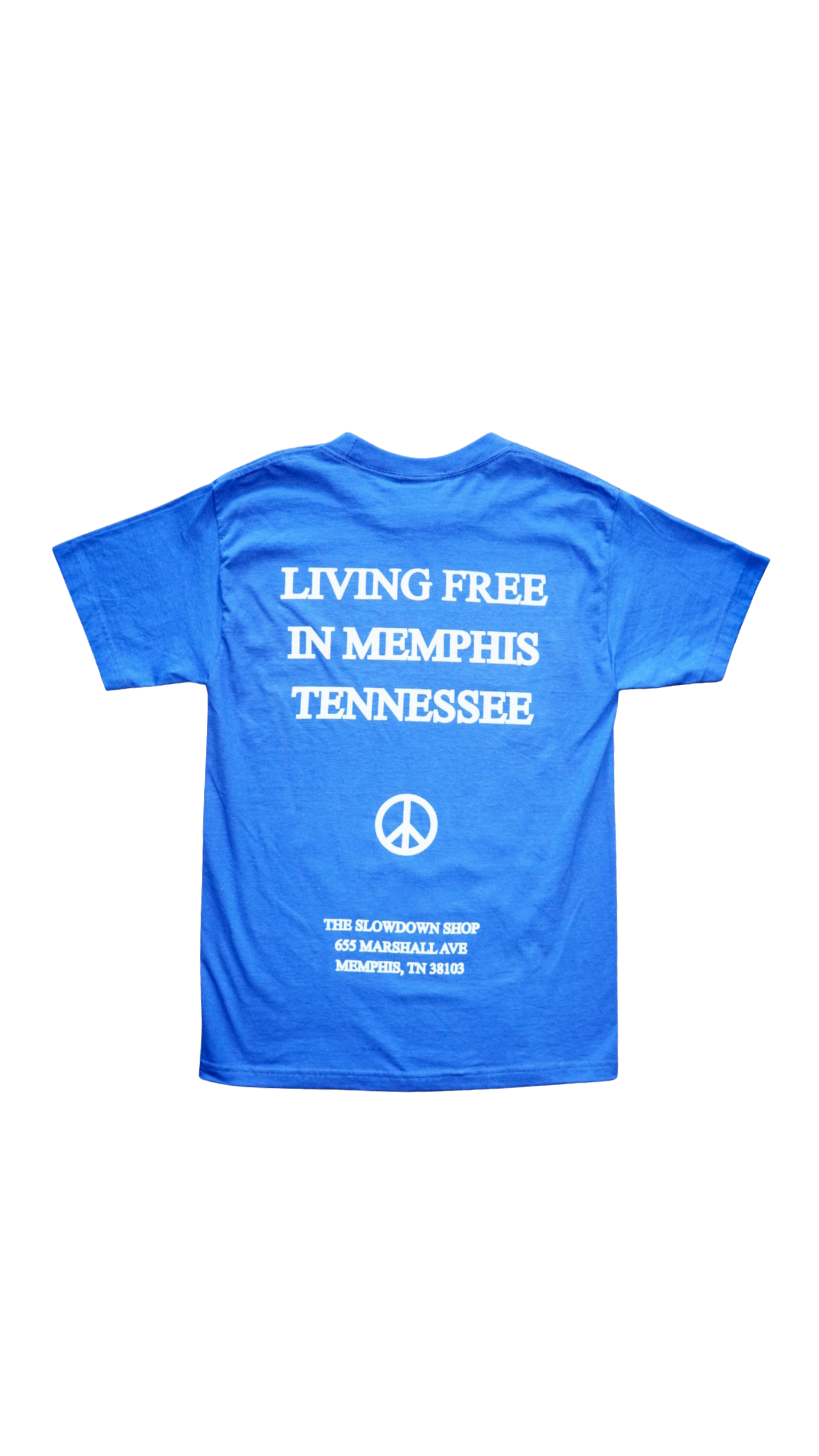 Royal Blue Skully Shop Tee