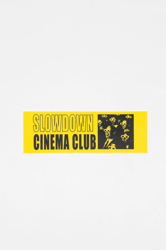 Slowdown Cinema Club Bumper Sticker 2x6