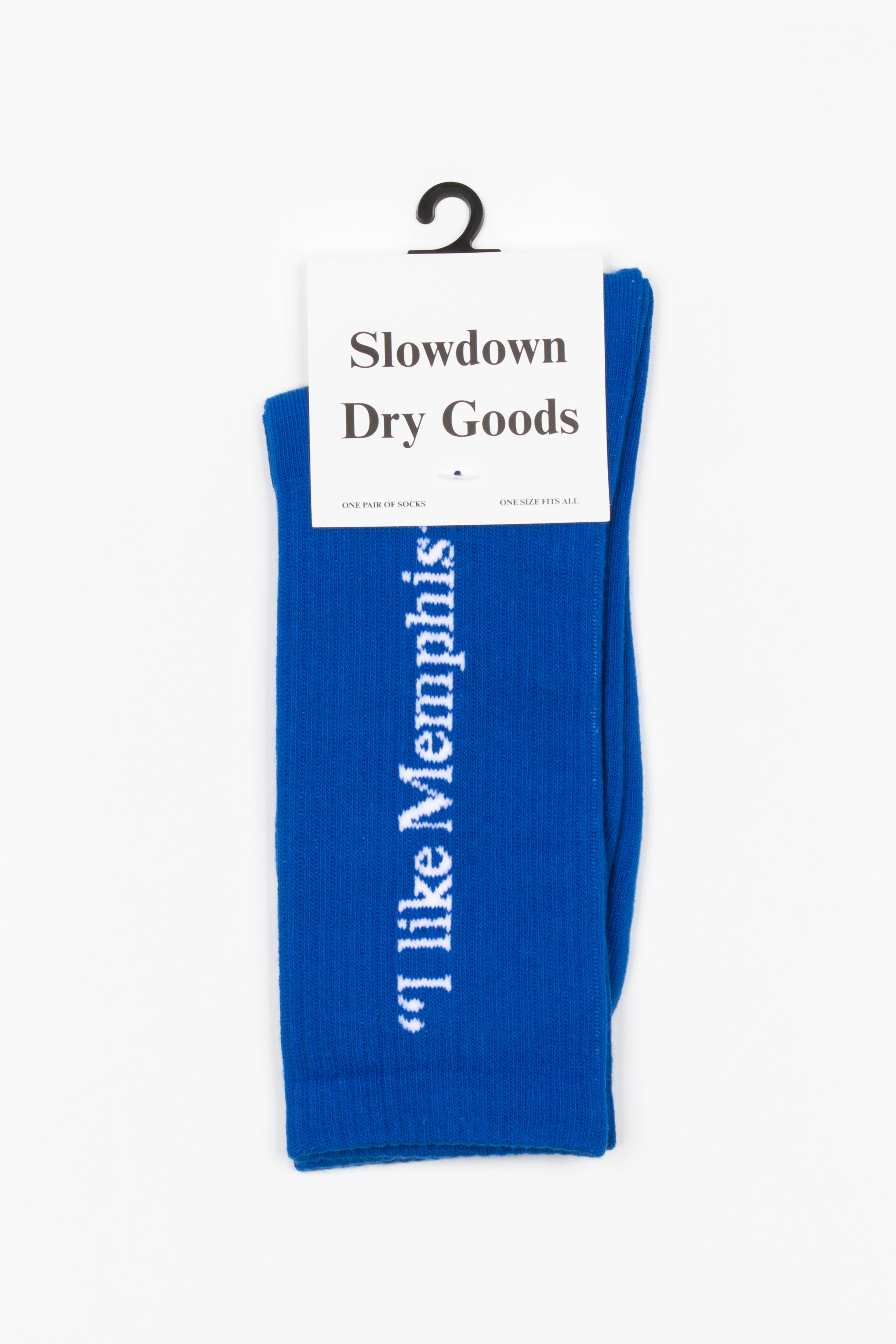 “I like Memphis” Socks Blue