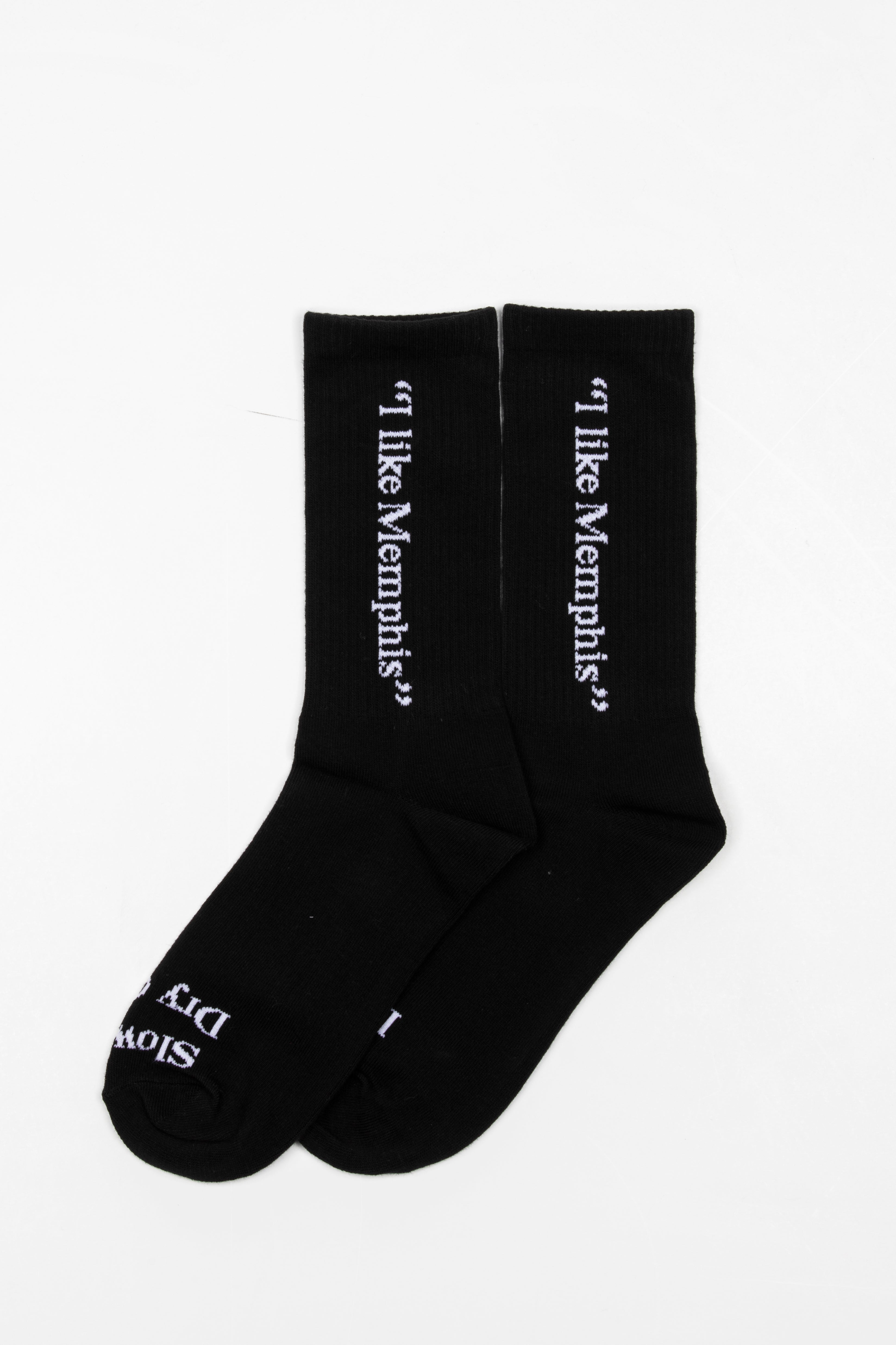 “I like Memphis” Socks Black