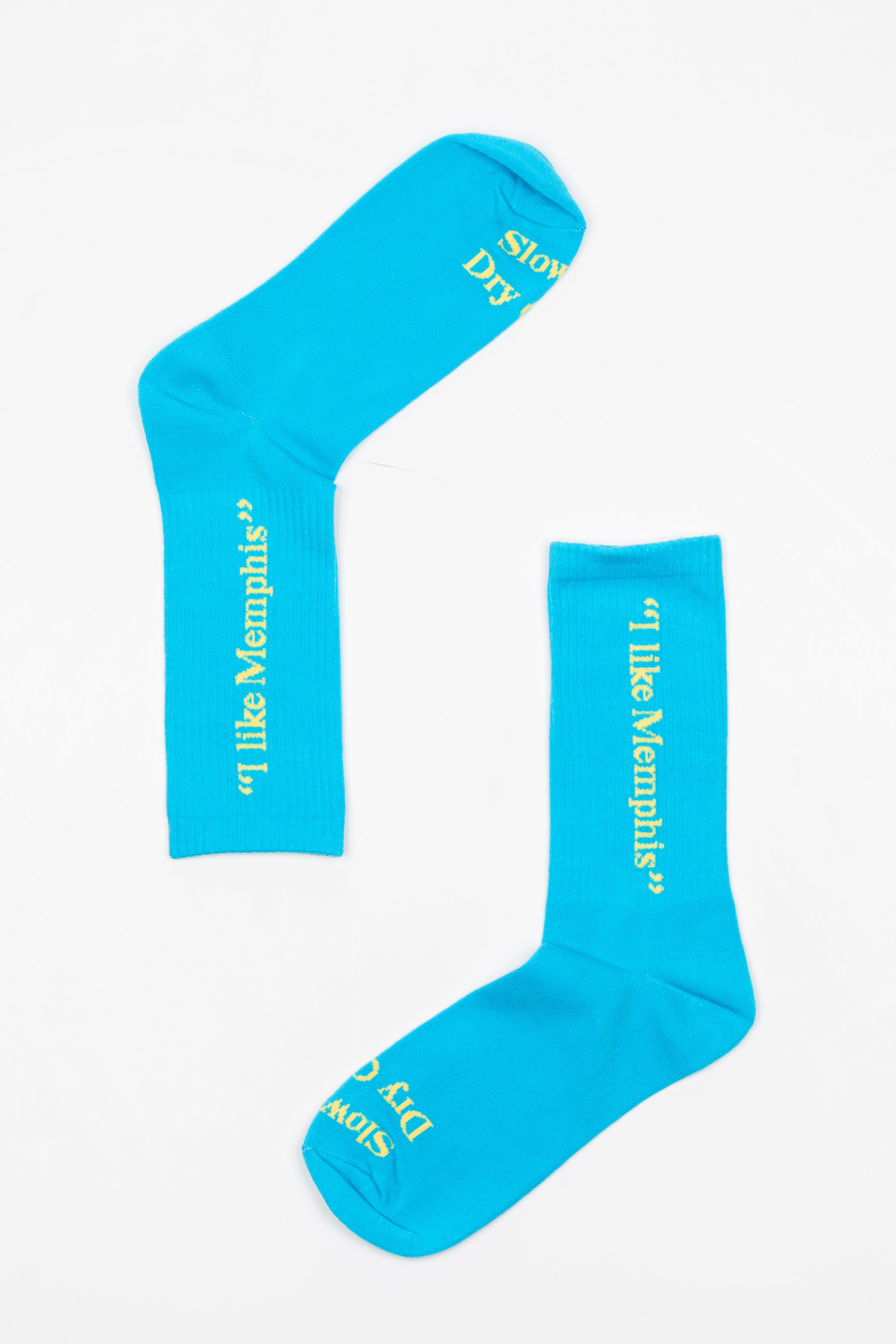 “I like Memphis” Socks Light Blue