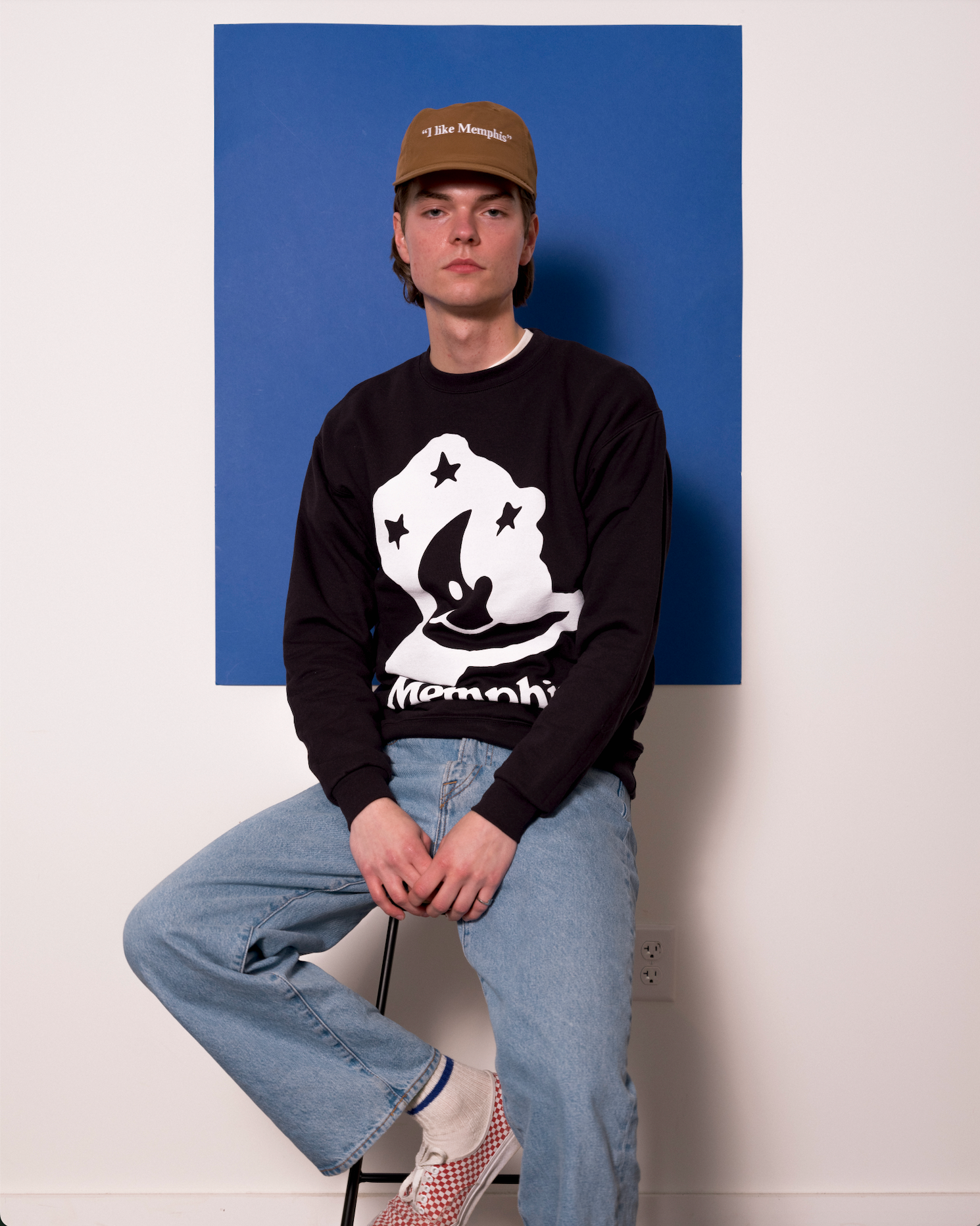 Memphis Moon Sweatshirt- Black