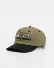 Life is a Gift Olive Green Hat