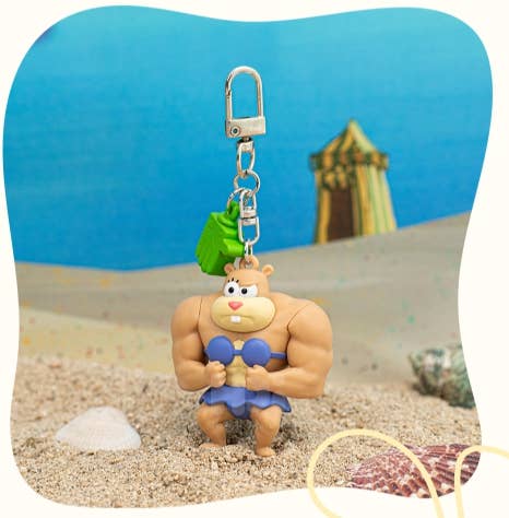 SpongeBob Muscl Buff Series Random Figure Keychain Blind Box