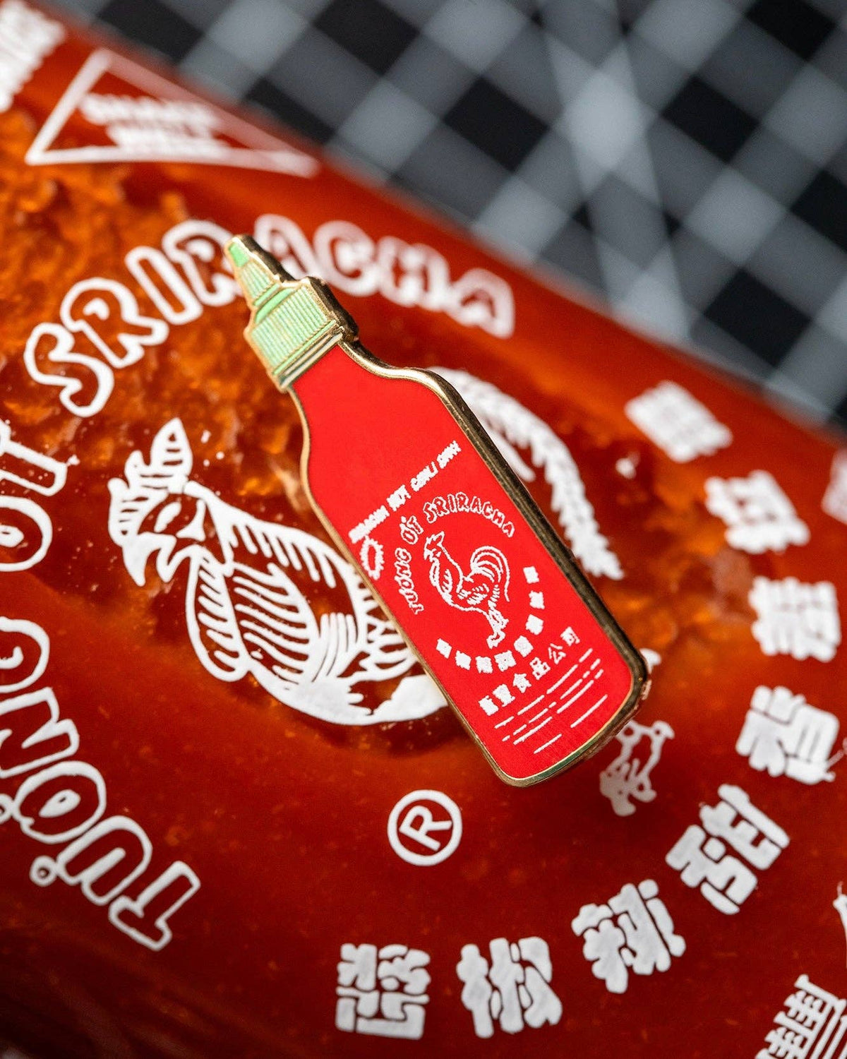 Sriracha Enamel Pin