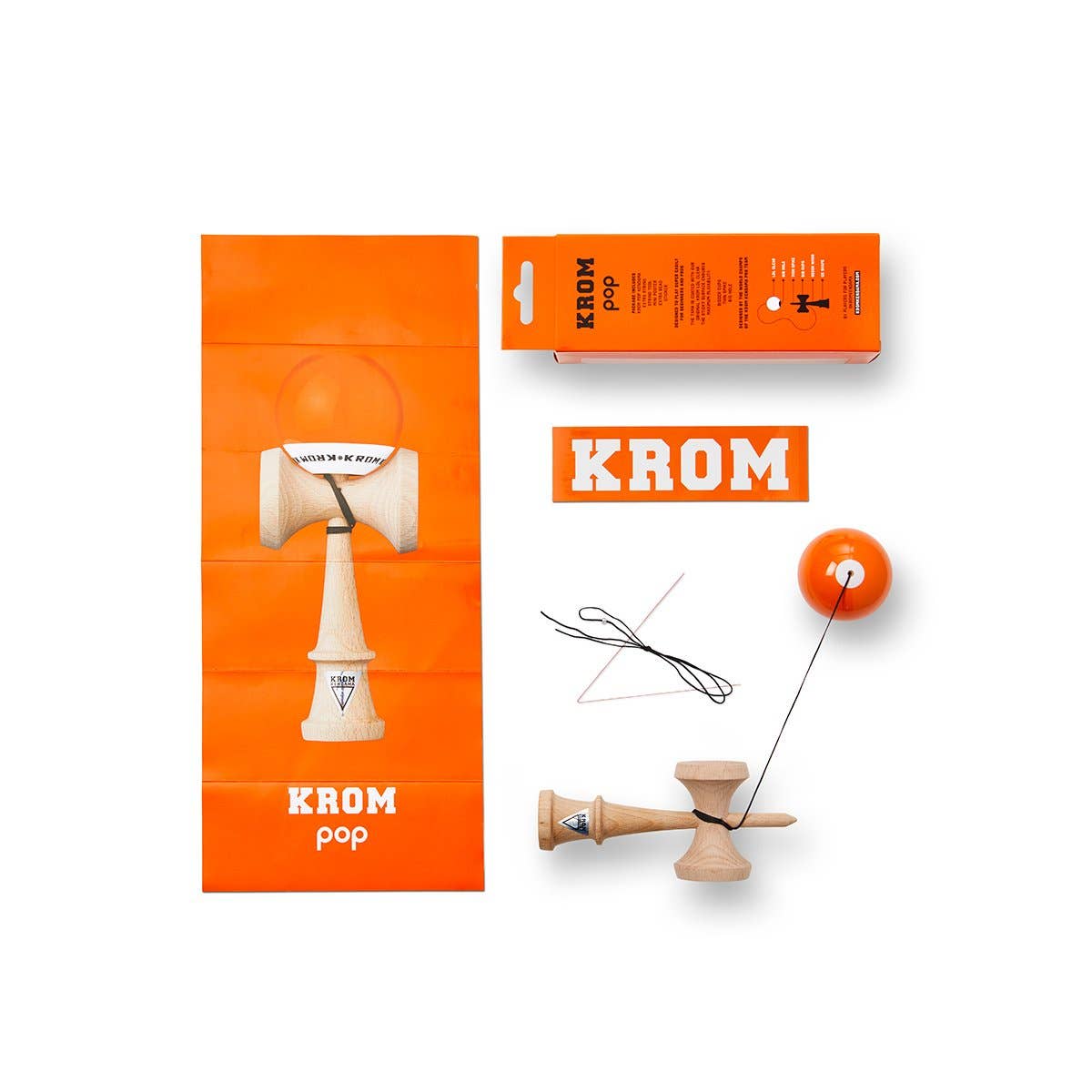 KROM · POP LOL ORANGE · KENDAMA