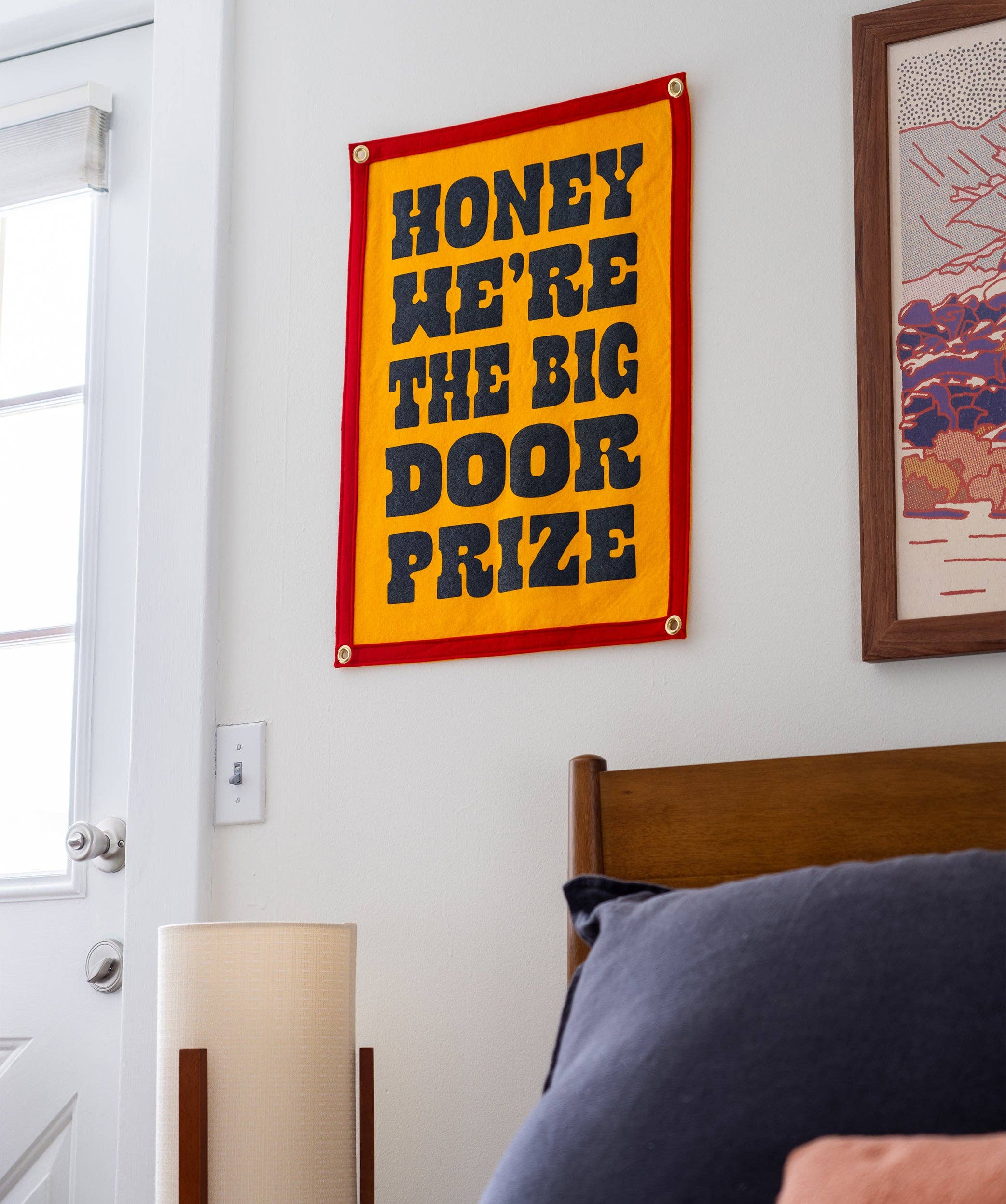 We're The Big Door Prize Camp Flag • John Prine x Oxford Pennant